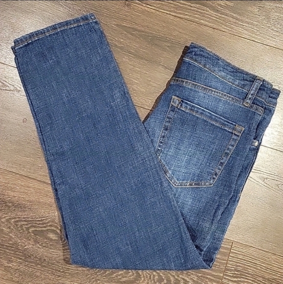 ❤ ELLA MOSS ANTHROPOLOGIE HIGH WAIST STRAIGHT LEG CROP JEANS 12 (31) - Picture 7 of 7
